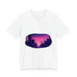 Neon Dusk Cityscape T-Shirt