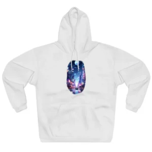Neon City Street Reflections Hoodie