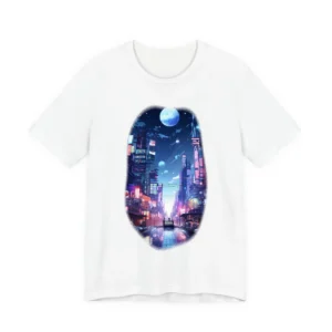 Neon City Street Reflections T-Shirt