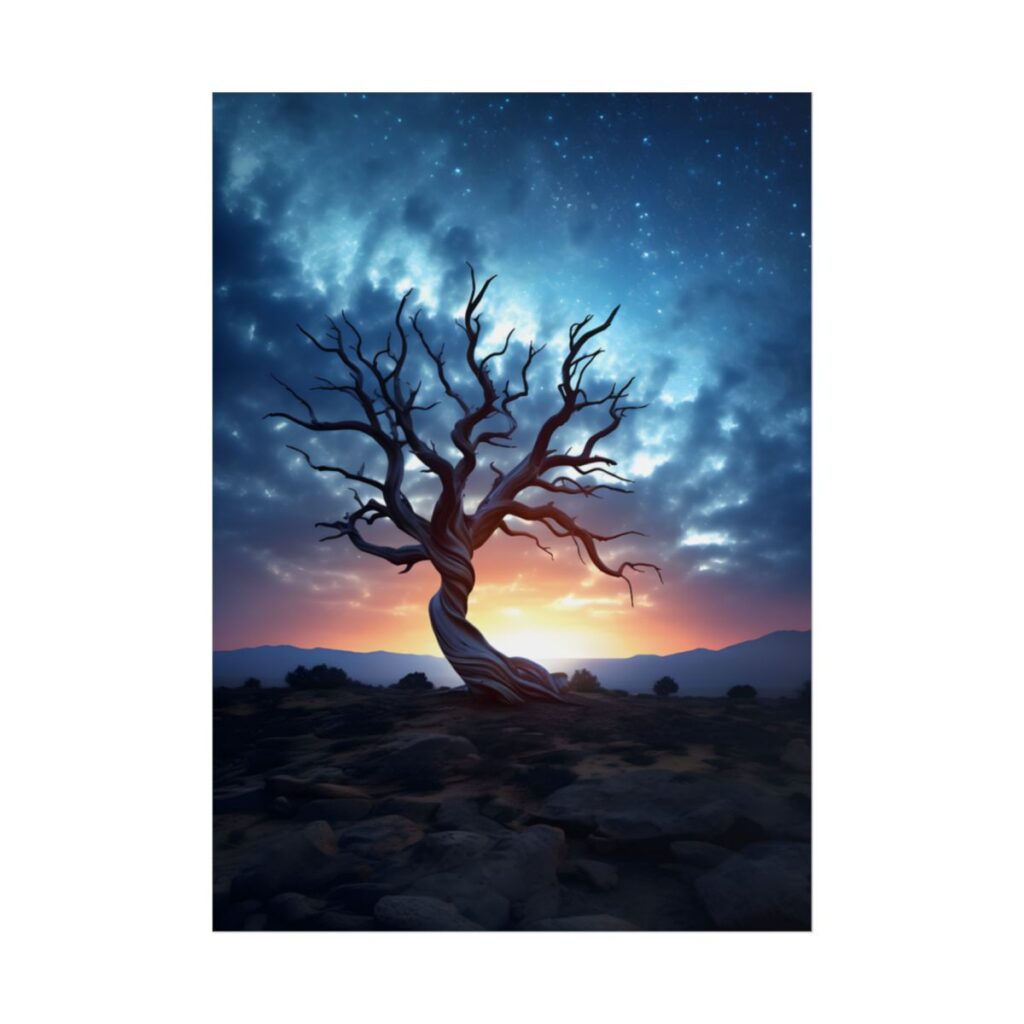 Mesmerizing Galactic Stargazing: A Serene Space Artwork - Poster