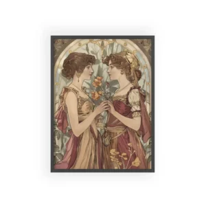 Art Nouveau Companions Framed Poster