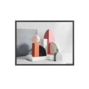 Geometric Shapes Still Life Framed Poster