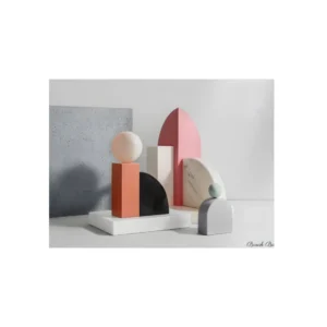 Geometric Shapes Still Life Metal Poster