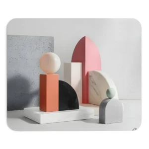 Geometric Shapes Still Life Mouse Pad