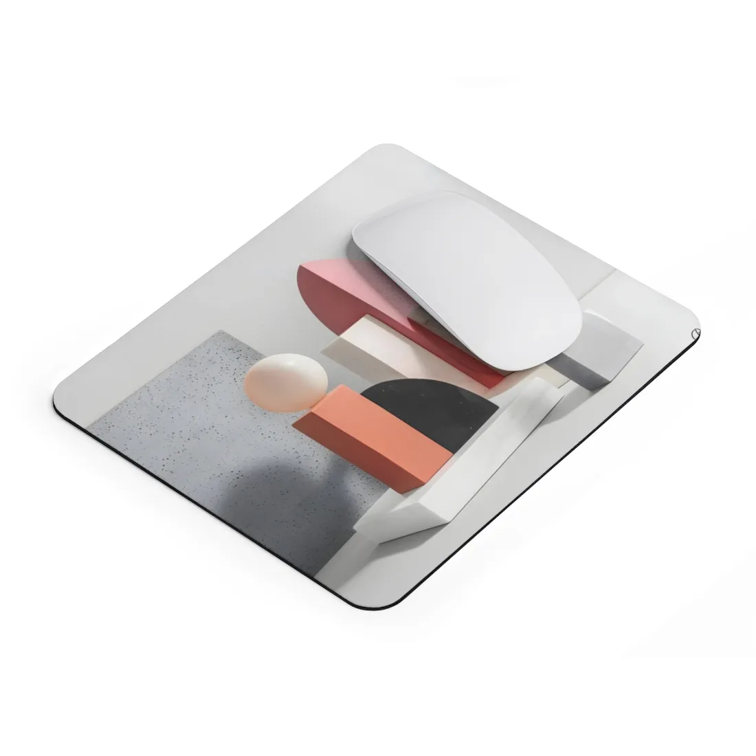 Minimalist Black & White Geometry Product Design - Mouse Pad