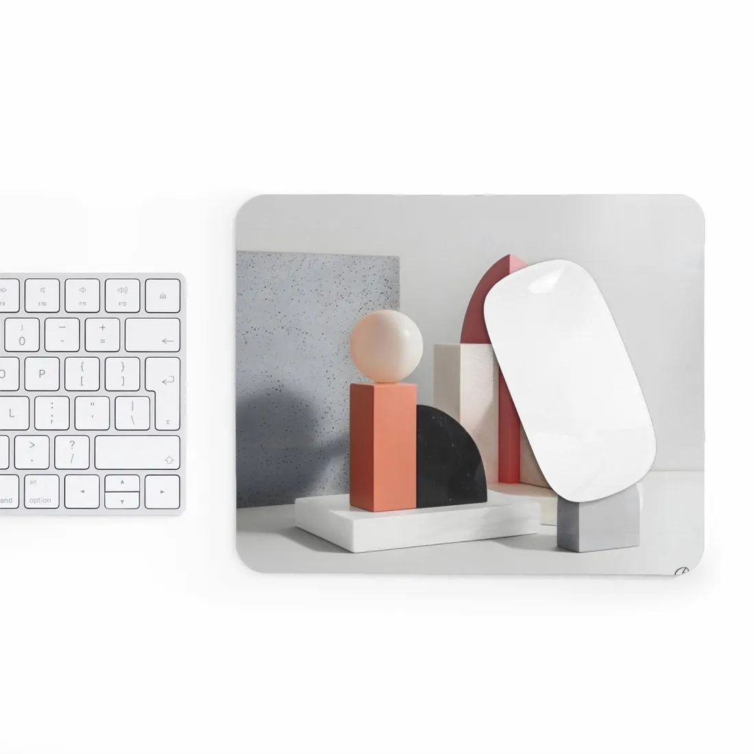 Minimalist Black & White Geometry Product Design - Mouse Pad