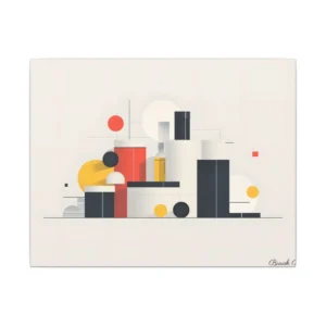 Geometric Still Life Canvas Print