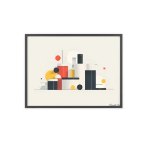 Geometric Still Life Framed Poster