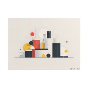 Geometric Still Life Poster