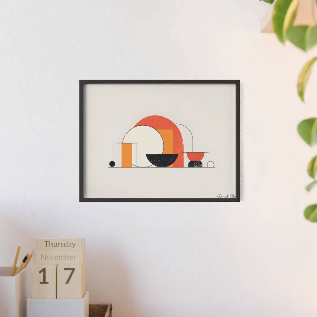 Minimalist Digital Product Design: Bold Block - Framed Poster