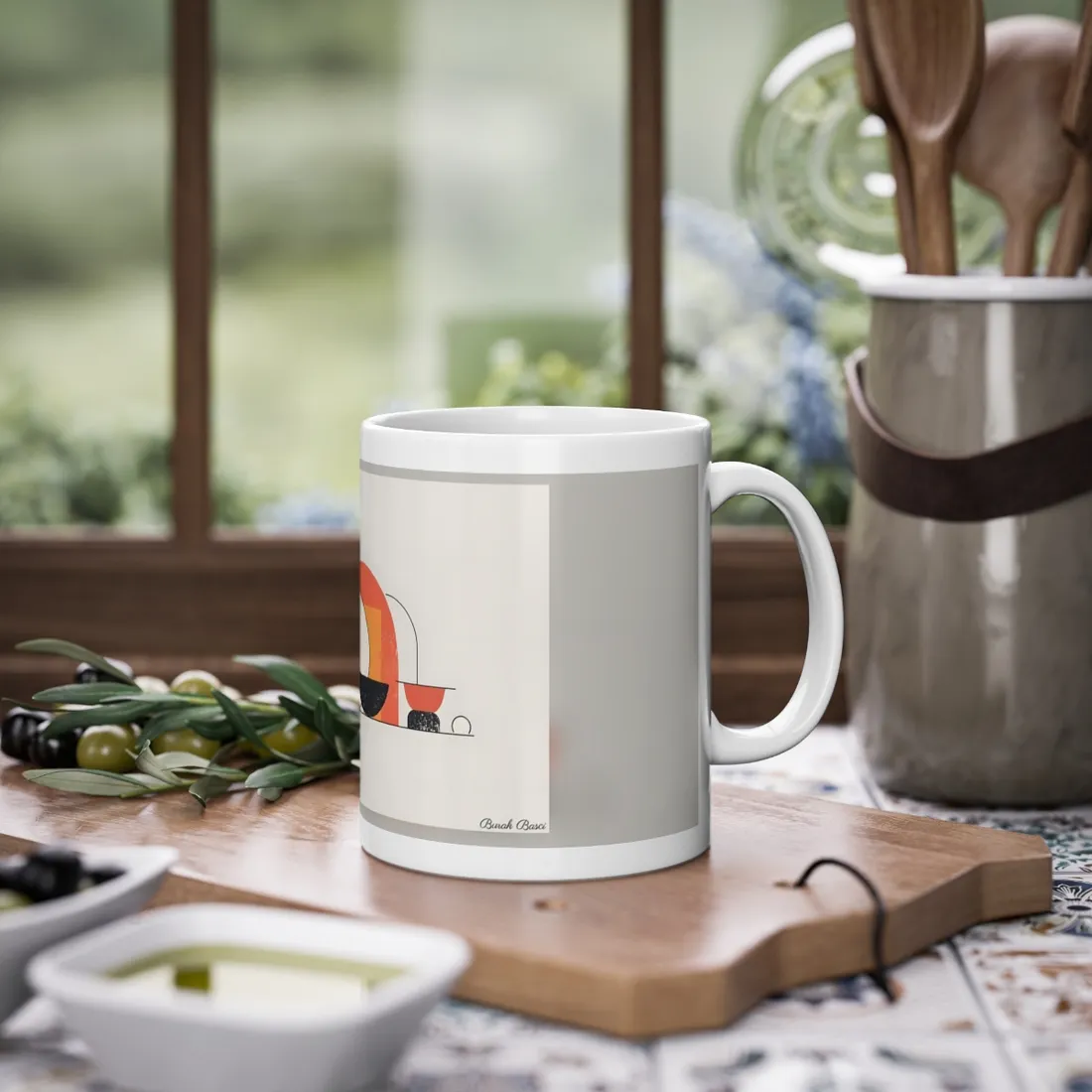 Minimalist Digital Product Design: Bold Block - Mug