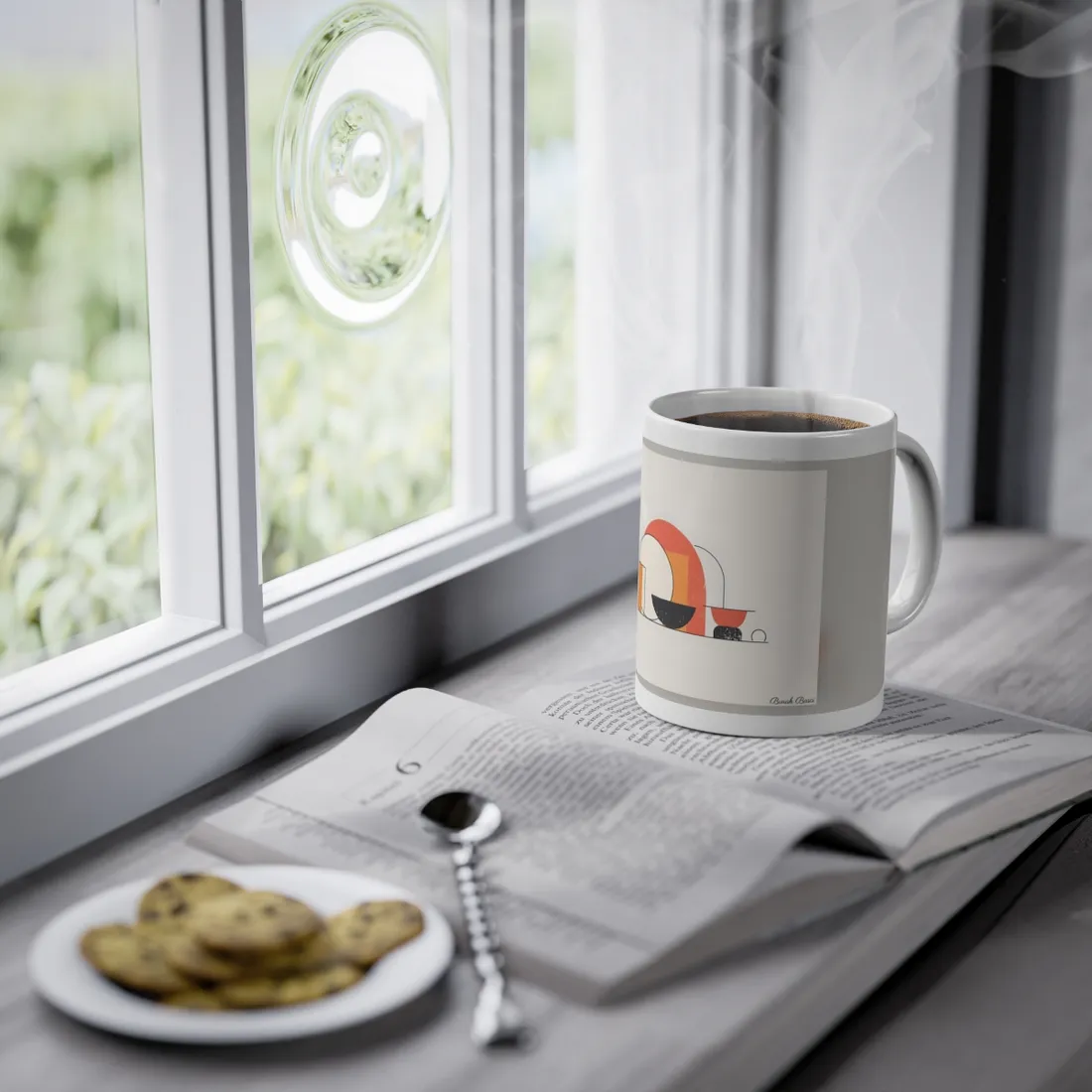 Minimalist Digital Product Design: Bold Block - Mug