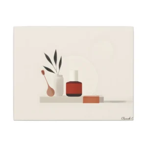 Minimalist Still Life Arrangement Canvas Print