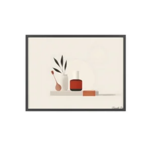 Minimalist Still Life Arrangement Framed Poster