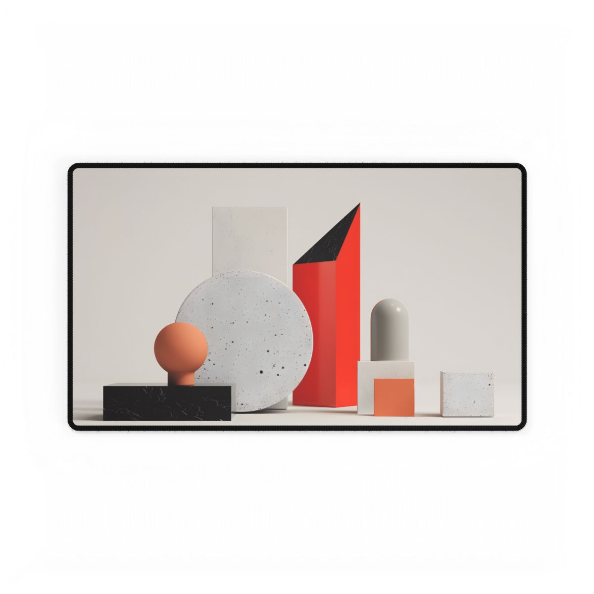 Minimalist Geometric Design: Modern Accessory Artwork - Desk Mat