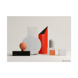 Red Prism Still Life Poster