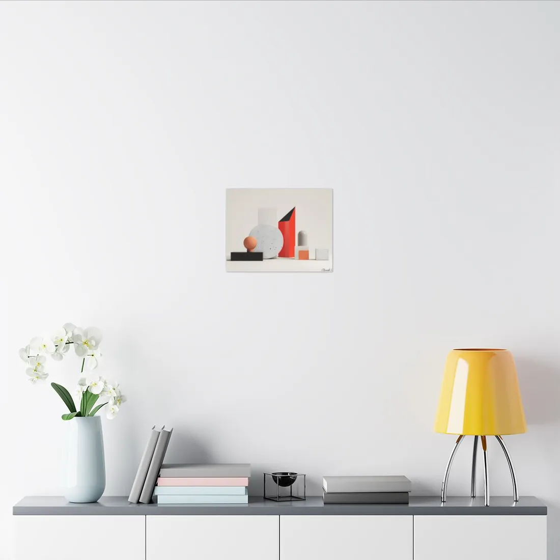 Minimalist Geometric Design: Modern Accessory - Canvas