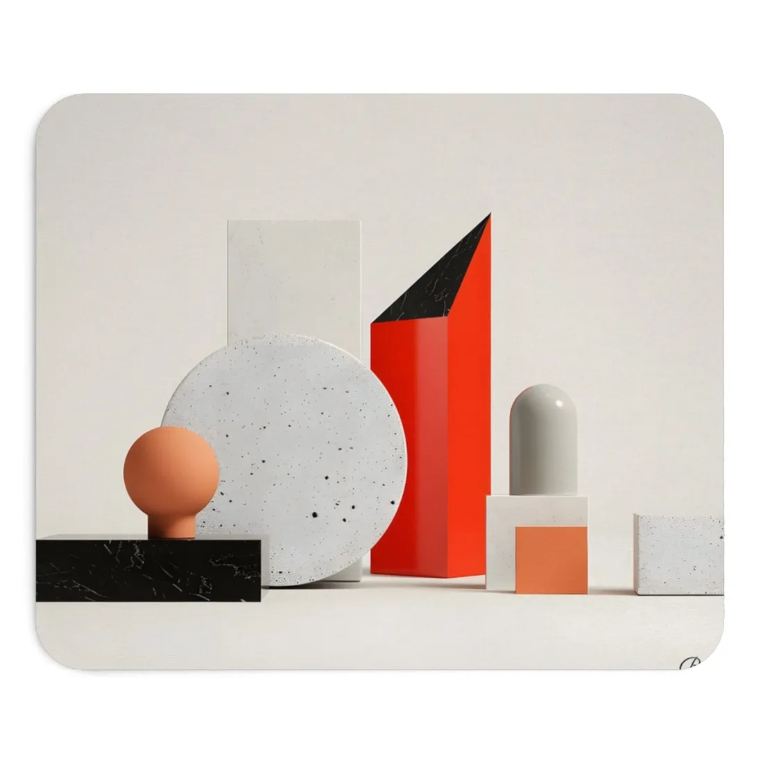 Minimalist Geometric Design: Modern Accessory - Mouse Pad