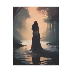 Dusk by the River Canvas Print