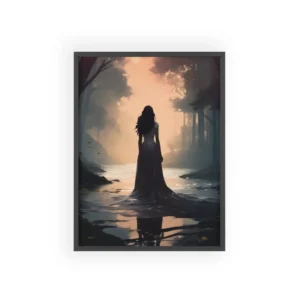 Dusk by the River Framed Poster