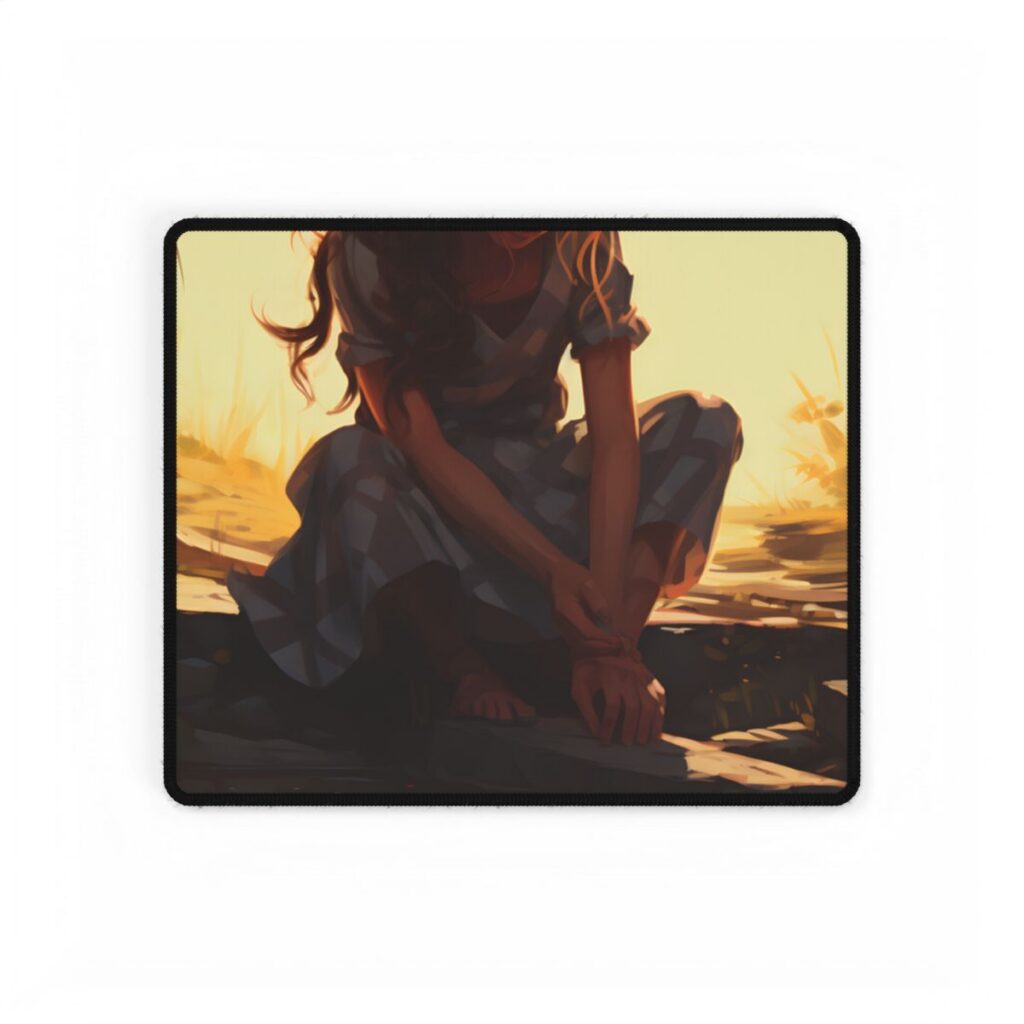 Minimalist Industrial Design: Close-up Artwork - Desk Mat