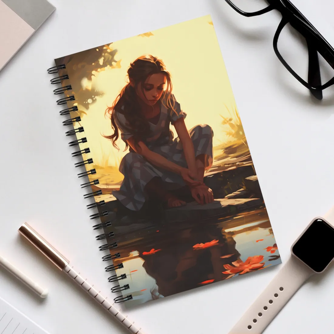 Minimalist Industrial Design: Close-up - Spiral Notebook