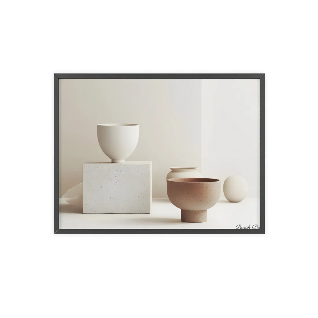 Minimalist Modern Geometry: Artwork Design Product - Framed Poster