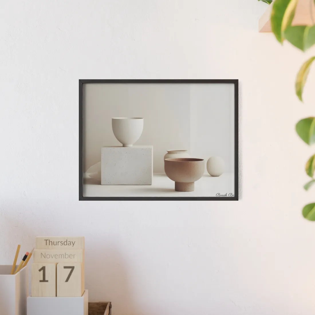 Minimalist Modern Geometry: Artwork Design Product - Framed Poster