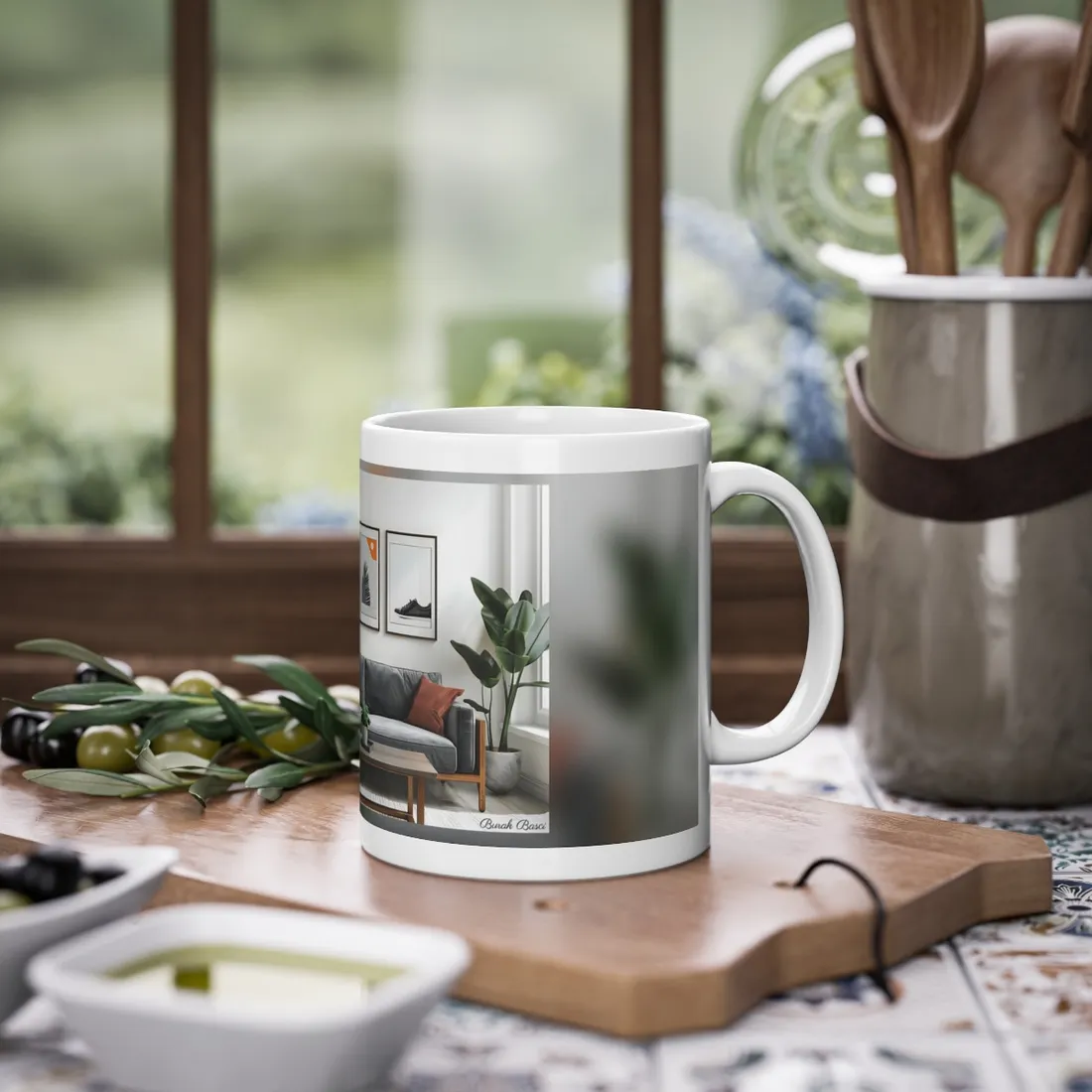 Minimalist Modern Living Room: Simple Furniture Art - Mug