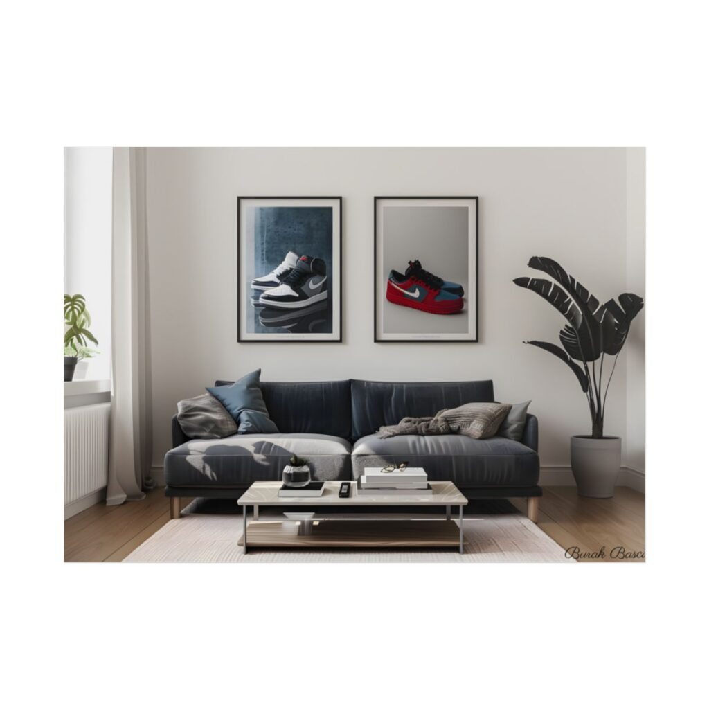 Minimalist Modern Living Room: Simple yet Stylish Artwork - Poster