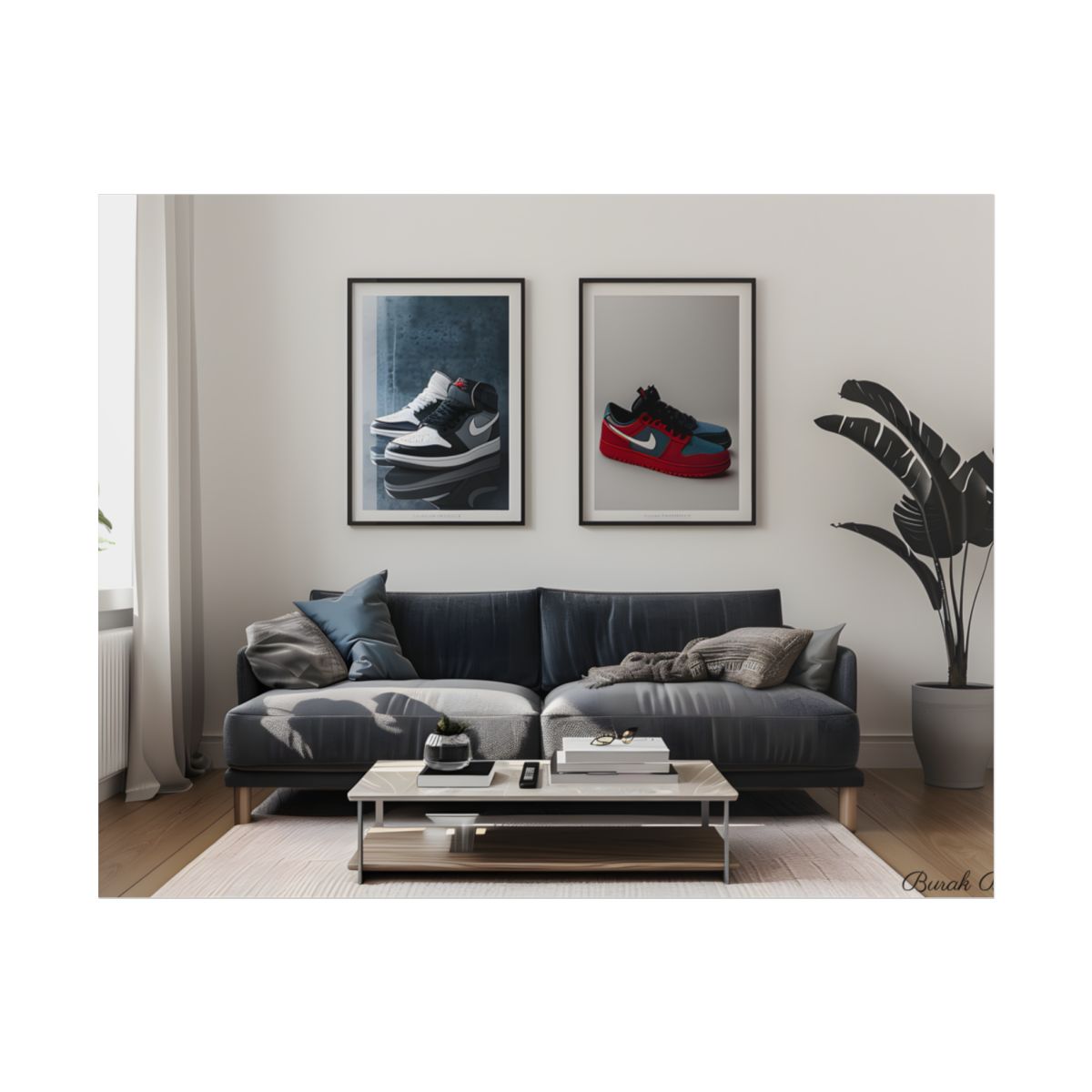 Minimalist Modern Living Room: Simple yet Stylish Artwork - Poster