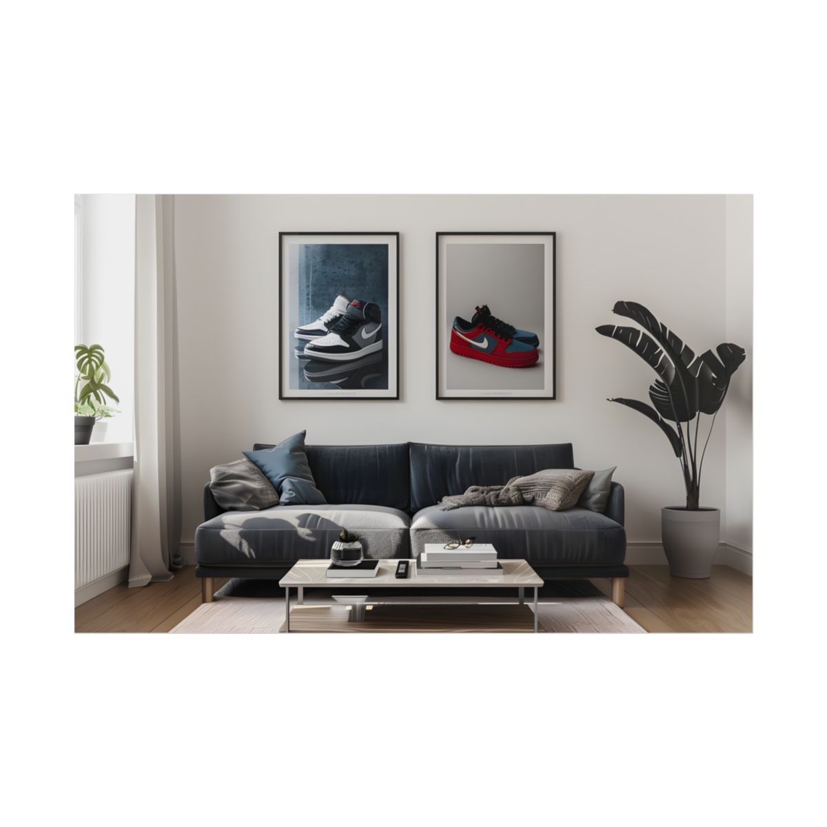Minimalist Modern Living Room: Simple yet Stylish Artwork - Poster