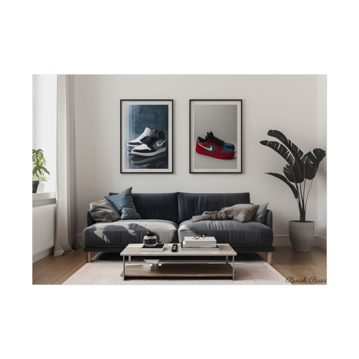 Minimalist Modern Living Room: Simple yet Stylish Artwork - Poster