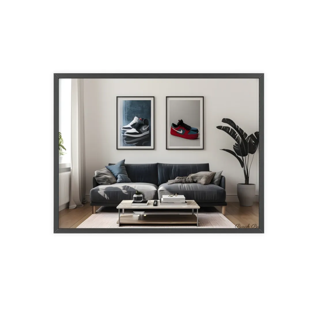 Minimalist Modern Living Room: Simple yet Stylish - Framed Poster