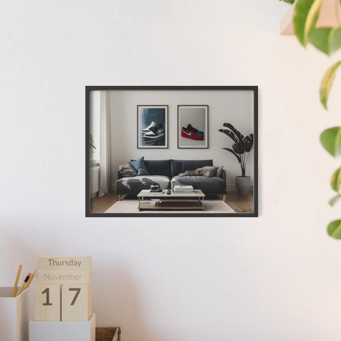 Minimalist Modern Living Room: Simple yet Stylish - Framed Poster
