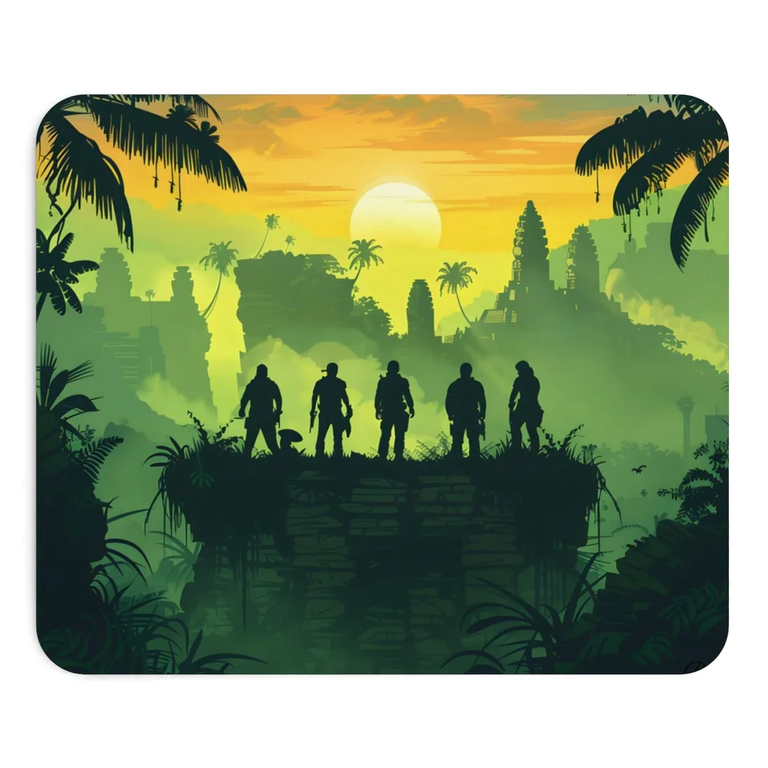Minimalist Nathan Drake Illustration: Monochromatic Art - Mouse Pad