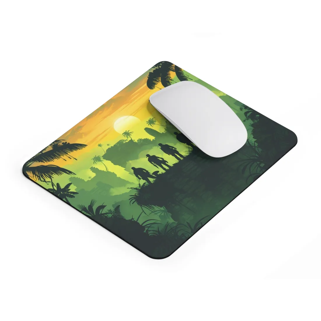 Minimalist Nathan Drake Illustration: Monochromatic Art - Mouse Pad