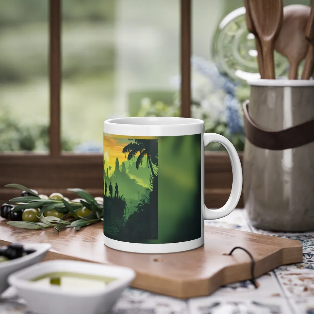 Minimalist Nathan Drake Illustration: Monochromatic Art - Mug