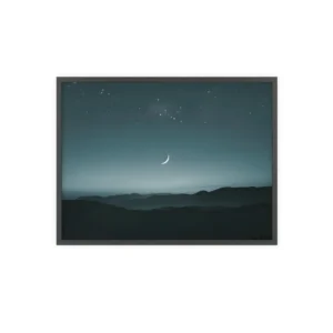 Night Sky over Hills Framed Poster