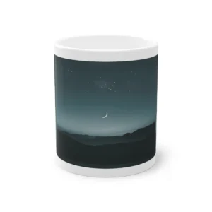 Night Sky over Hills Mug