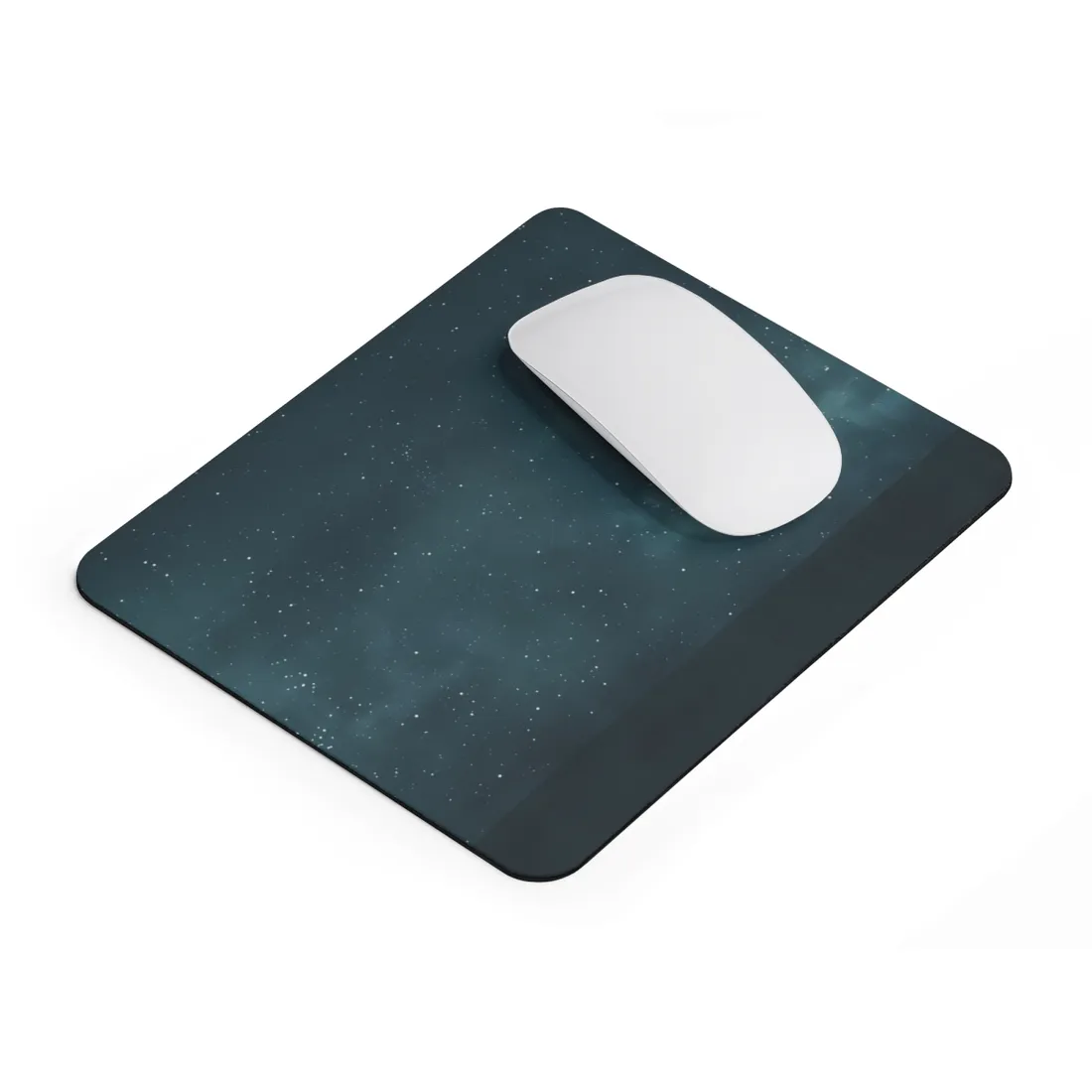 Minimalist Night Serenade: Blue-Gray Sky - Mouse Pad