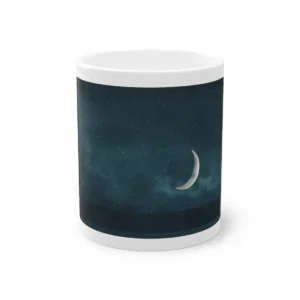 Crescent Moon in Night Sky Mug