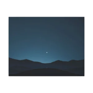 Desert Dunes at Night Canvas Print