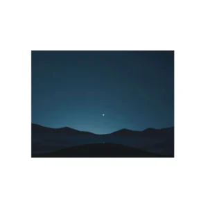 Desert Dunes at Night Metal Poster