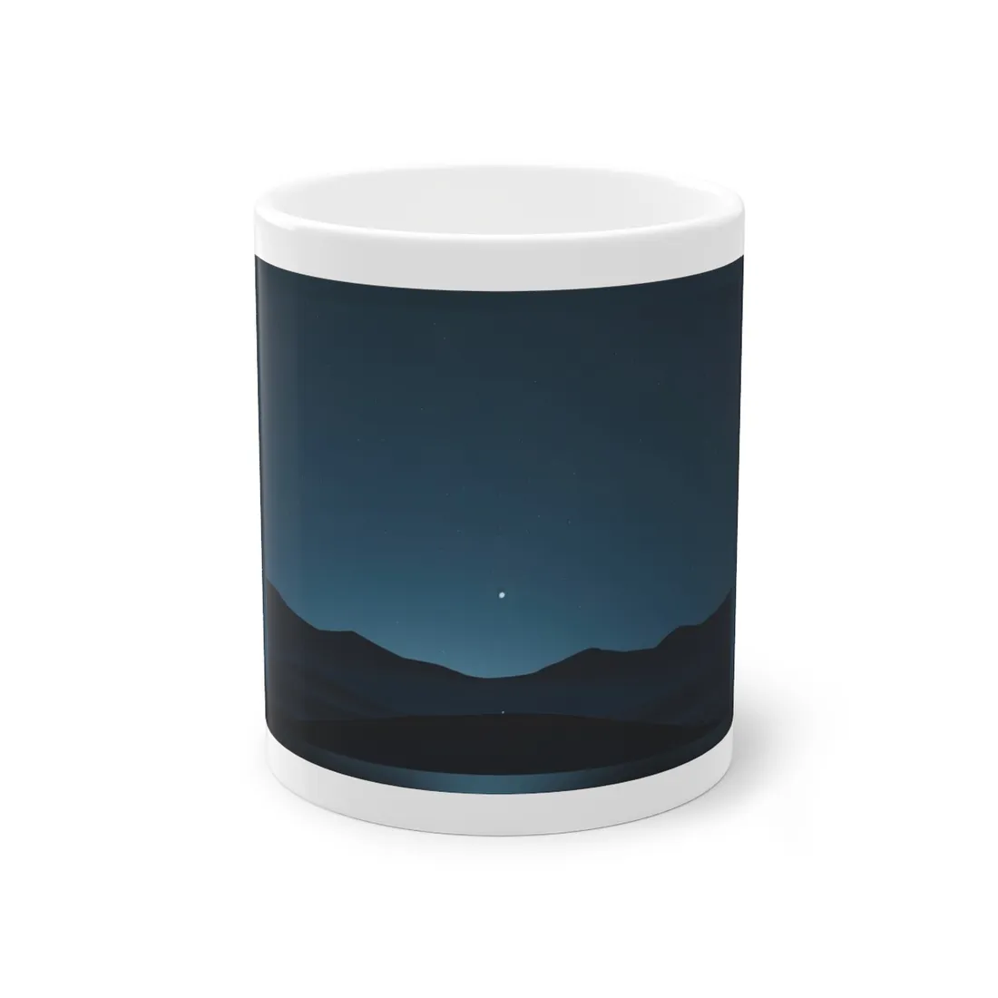 Minimalist Night Sky: Abstract Starry Art - Mug