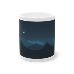 Moonlit Layered Mountains Mug