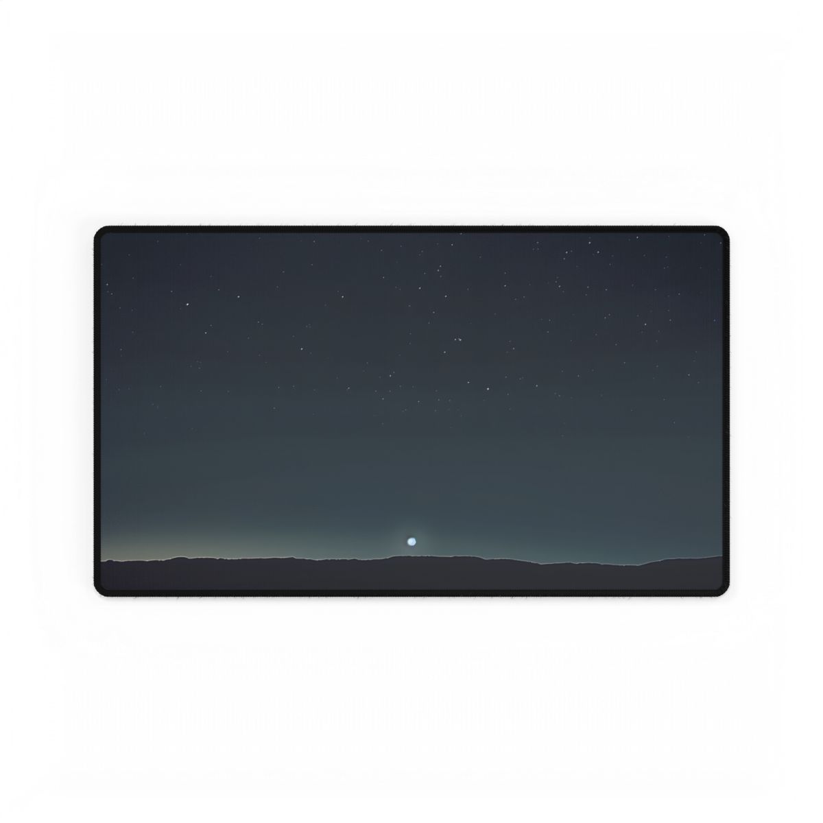 Minimalist Night Sky: Celestial Artwork with Stars and Palette - Desk Mat