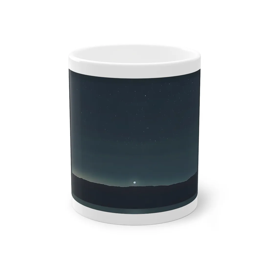 Minimalist Night Sky: Celestial Artwork with Stars and Palette - Mug