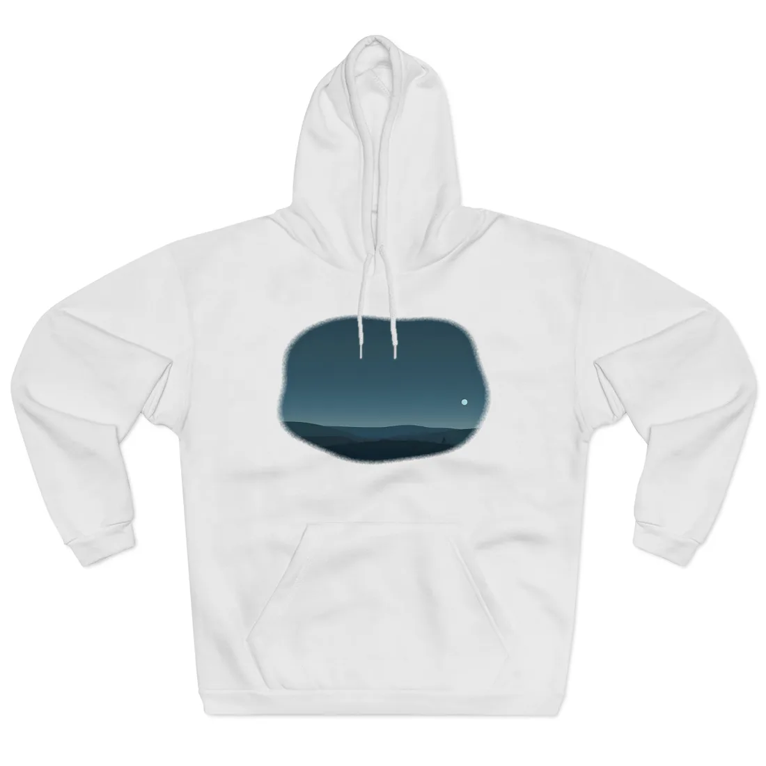Minimalist Night Sky: Ethereal Stars - Hoodie (White)
