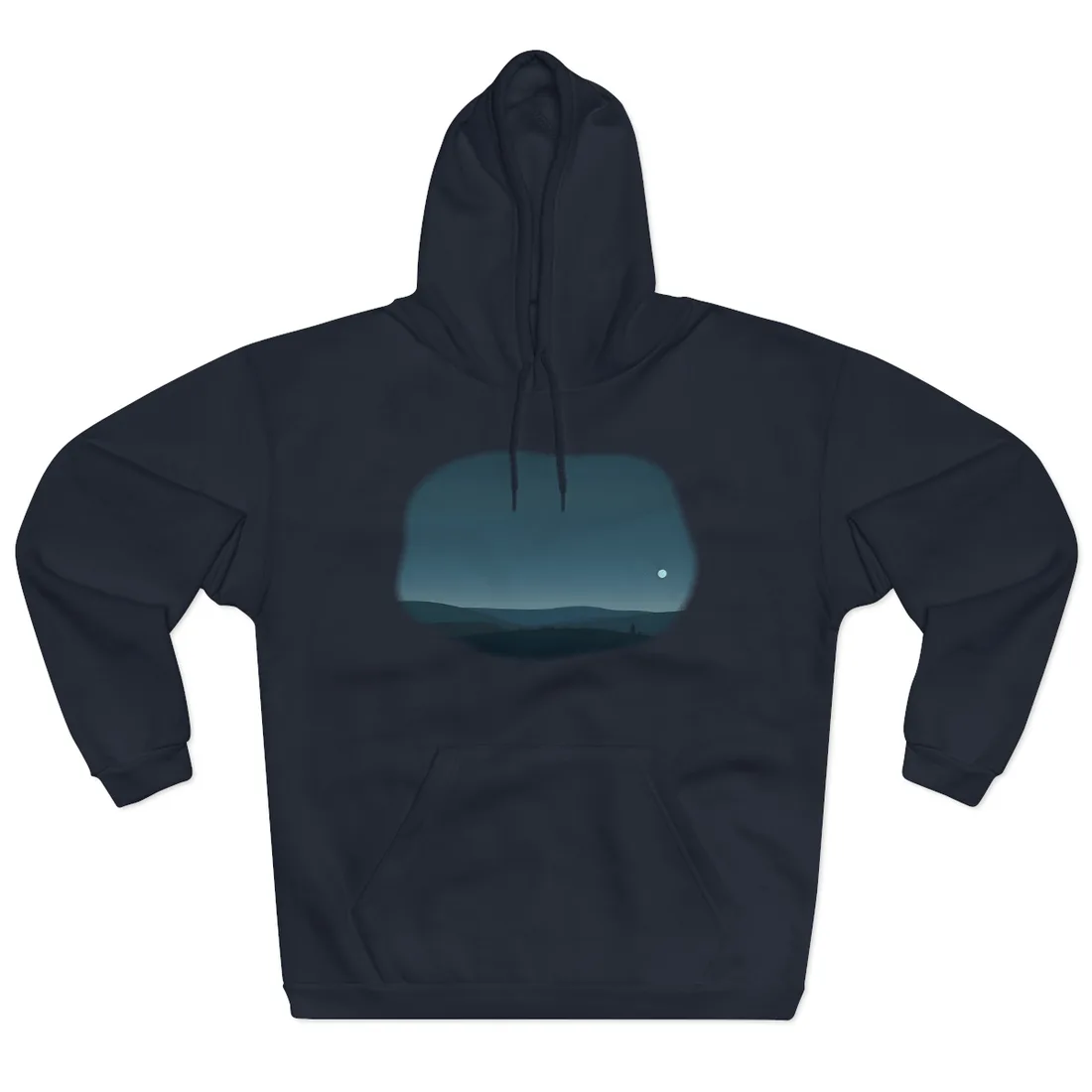Minimalist Night Sky: Ethereal Stars - Hoodie (Navy)